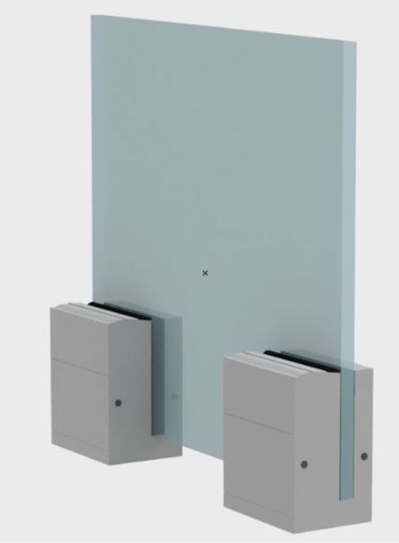 SD 11B Bracket with Side Cap System for Aluminum Glass Railing Installation, Premium Support Bracket for Balcony and Staircase, Durable Finish, Secure Fit for Modern Projects